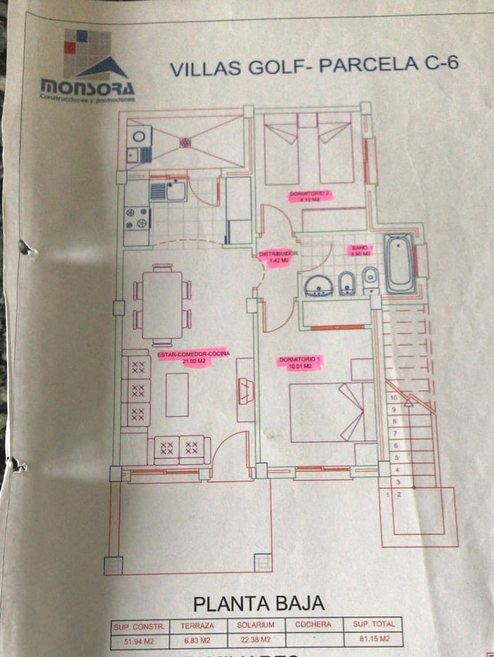 2 soverom Villa til salgs i Camposol med svømmebasseng - € 79 995 (Ref: 7440822)