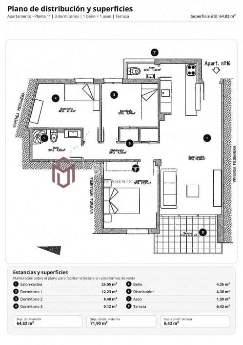 3 soveværelse Lejlighed til salg i Nerja - € 360.000 (Ref: 9797026)