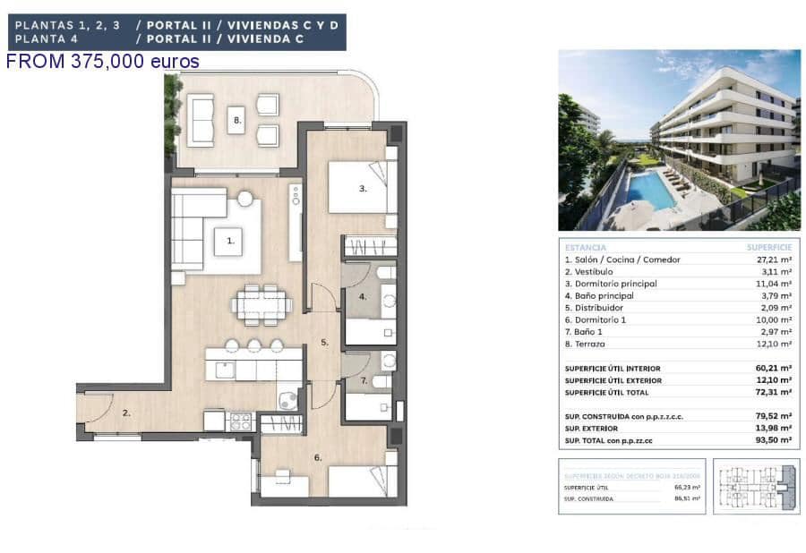 1 quarto Apartamento para venda em Torre del Mar com piscina garagem - 295 575 € (Ref: 9921032)