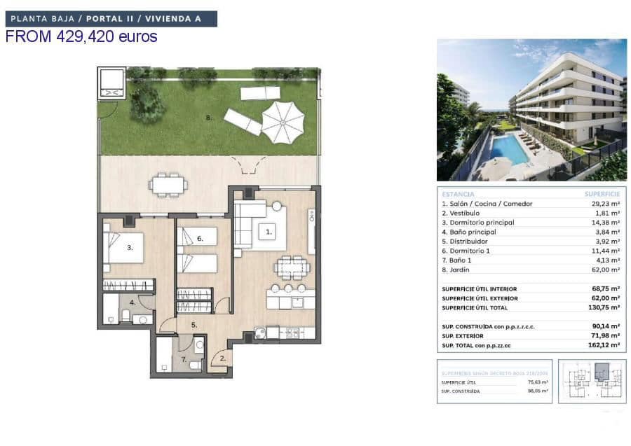 1 quarto Apartamento para venda em Torre del Mar com piscina garagem - 295 575 € (Ref: 9921032)