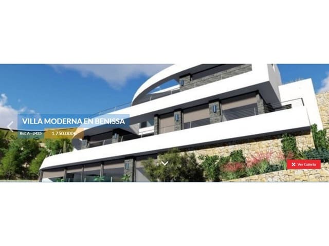 4 bedroom Villa for sale in Pueblo, Calpe / Calp with pool garage - € 1,750,000 (Ref: 4346334)