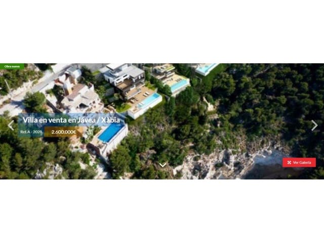 5 chambre Villa/Maison à vendre à Javea / Xàbia avec piscine garage - 2 600 000 € (Ref: 4346342)