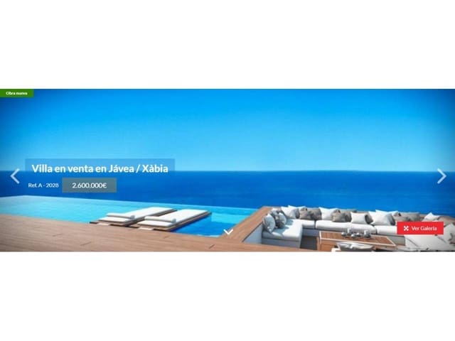 5 chambre Villa/Maison à vendre à Javea / Xàbia avec piscine garage - 2 600 000 € (Ref: 4346342)