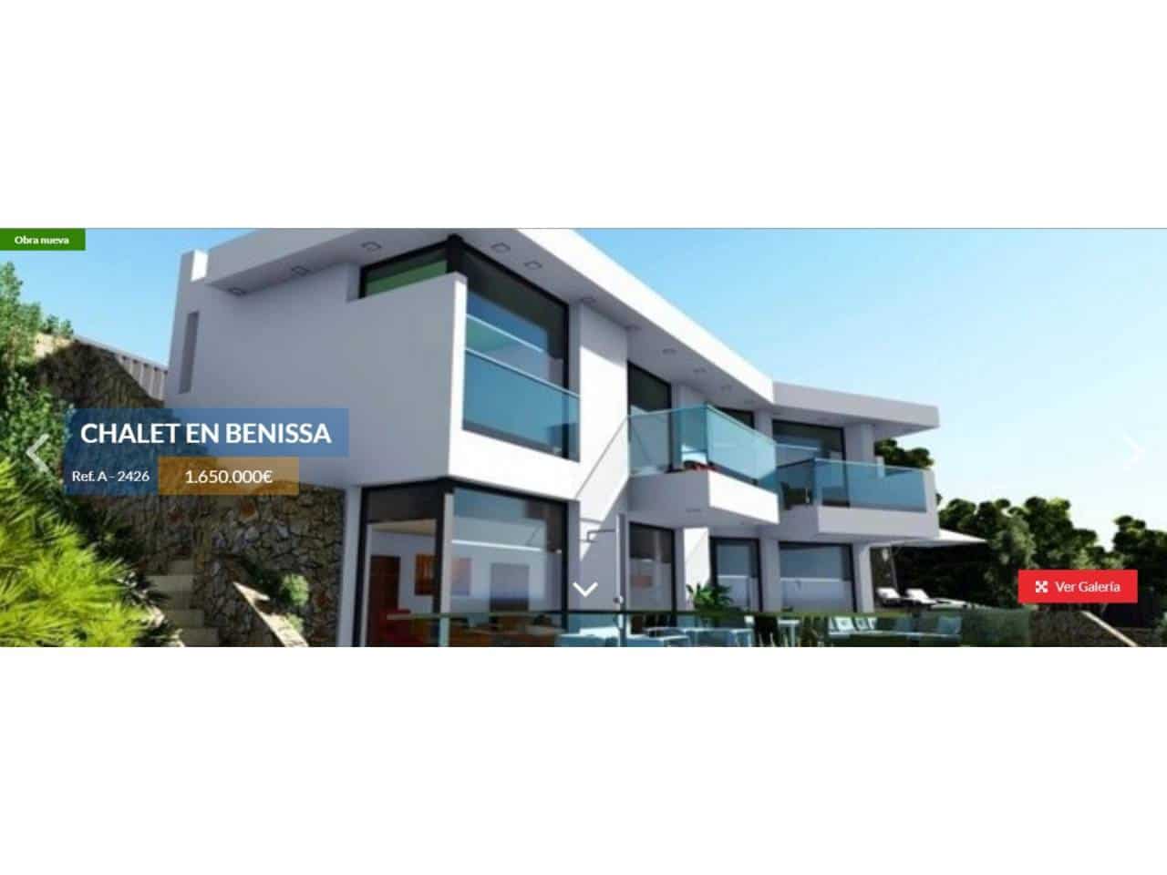 Chalet de 4 habitaciones en Calpe / Calp en venta con piscina garaje - 1.650.000 € (Ref: 4346343)