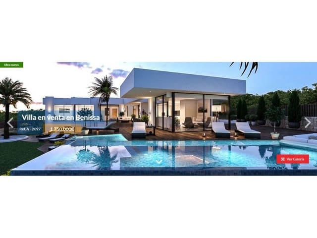 4 bedroom Villa for sale in Pueblo, Calpe / Calp with pool garage - € 1,750,000 (Ref: 4346346)