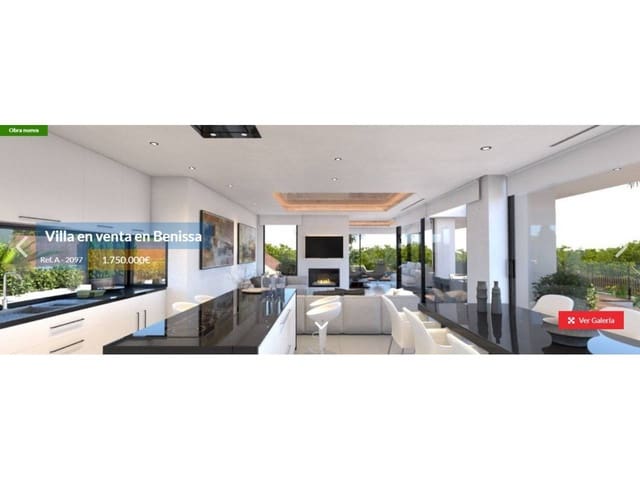 4 bedroom Villa for sale in Pueblo, Calpe / Calp with pool garage - € 1,750,000 (Ref: 4346346)