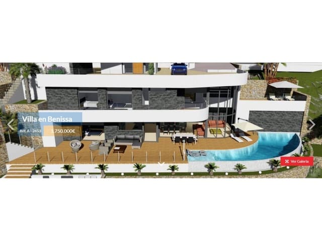 4 soverom Villa til salgs i Cometa - Carrió, Calpe / Calp med svømmebasseng garasje - € 1 750 000 (Ref: 4346353)