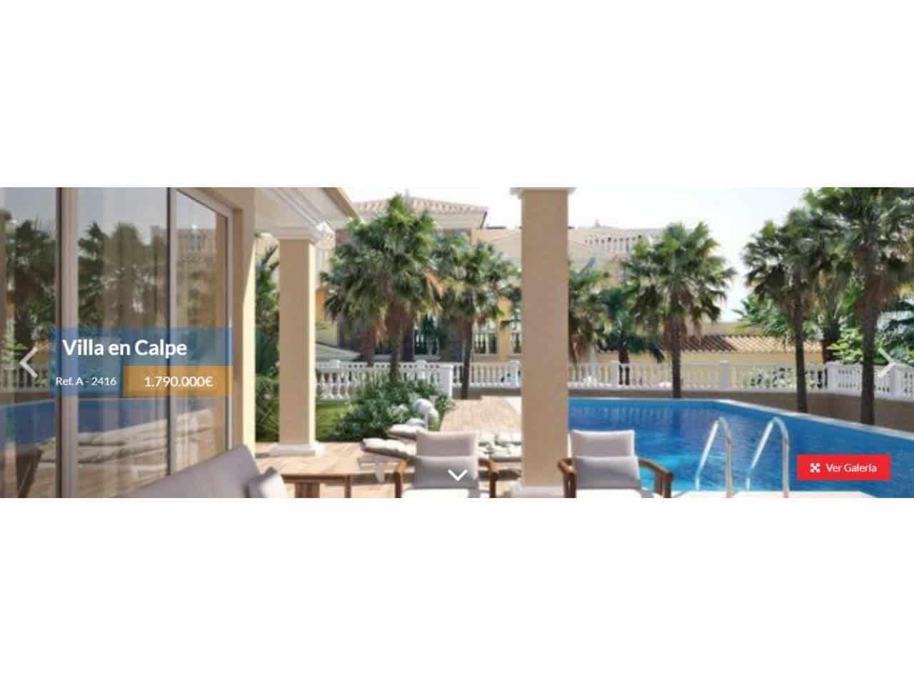 6 camera da letto Villa in vendita in Calpe / Calp con piscina garage - 1.790.000 € (Rif: 4346355)