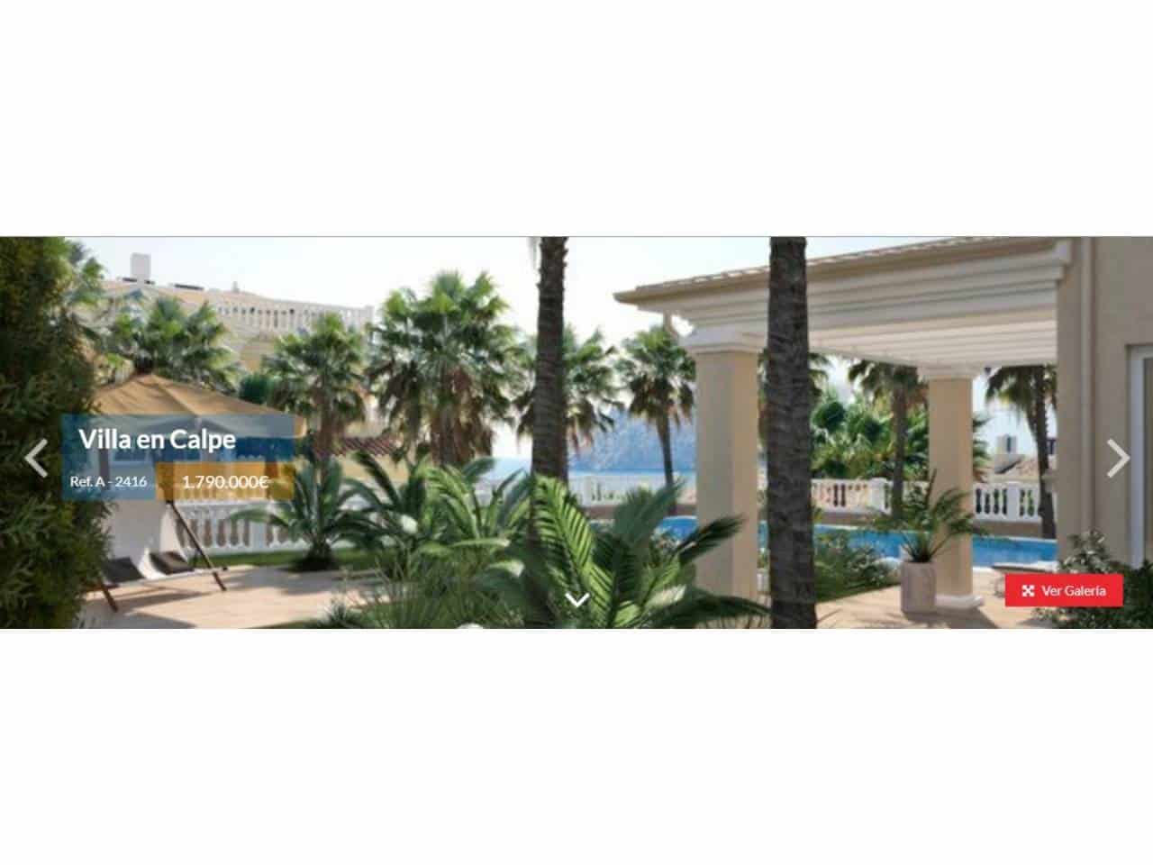 6 camera da letto Villa in vendita in Calpe / Calp con piscina garage - 1.790.000 € (Rif: 4346355)