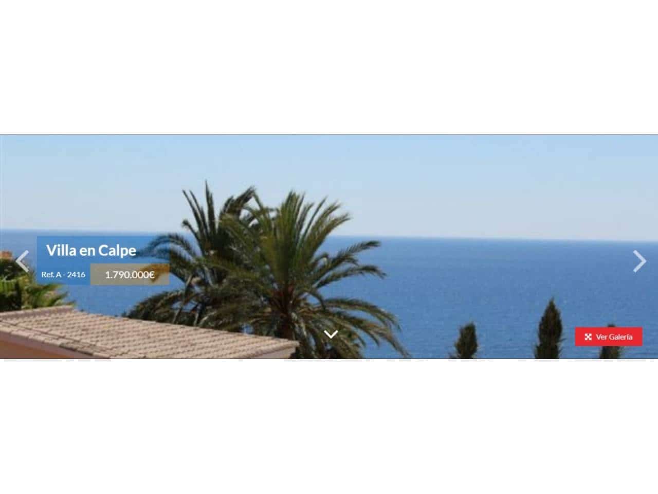 6 camera da letto Villa in vendita in Calpe / Calp con piscina garage - 1.790.000 € (Rif: 4346355)