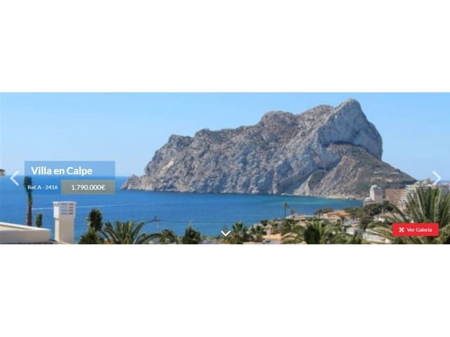 6 camera da letto Villa in vendita in Calpe / Calp con piscina garage - 1.790.000 € (Rif: 4346355)