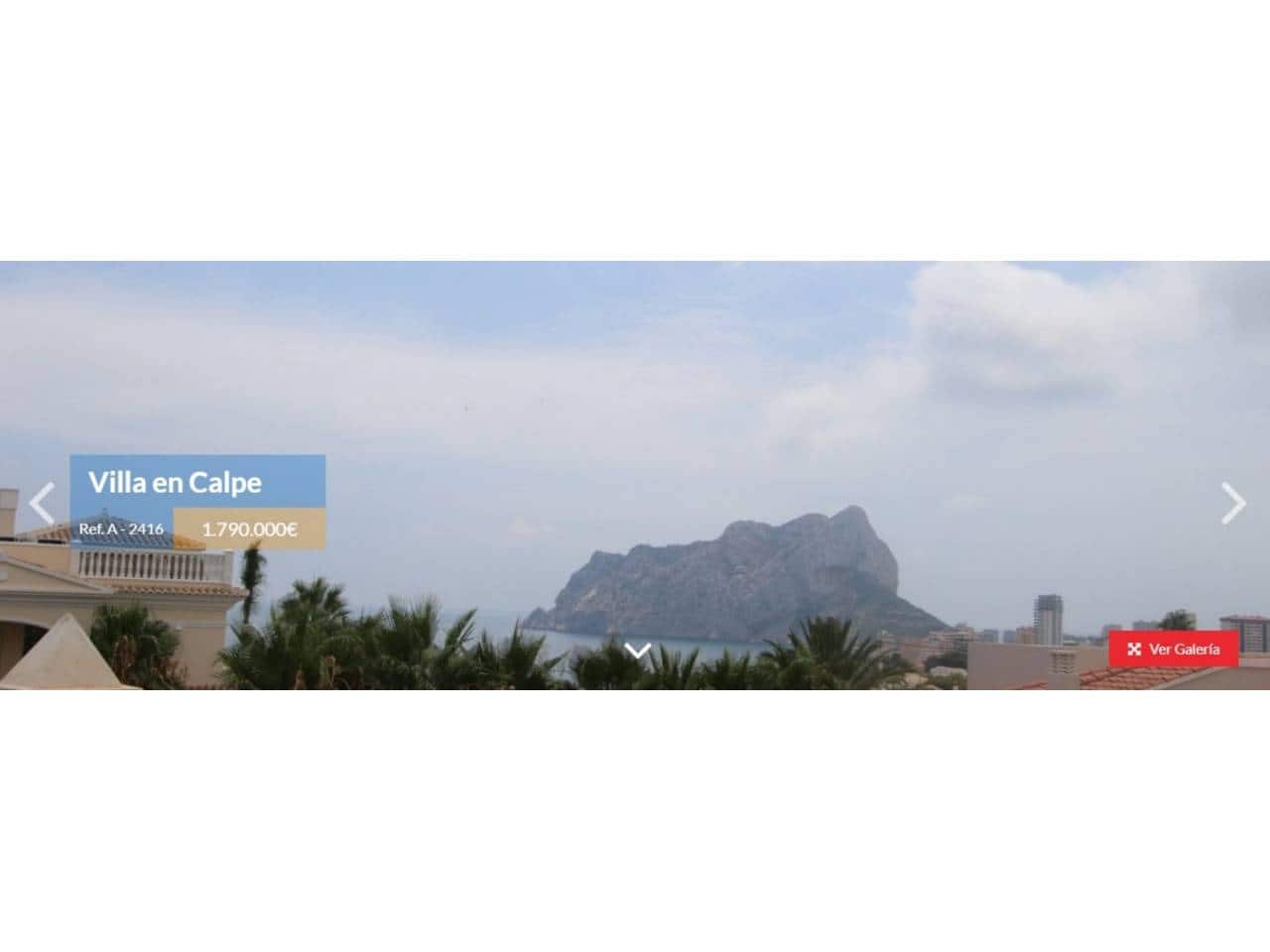 6 camera da letto Villa in vendita in Calpe / Calp con piscina garage - 1.790.000 € (Rif: 4346355)