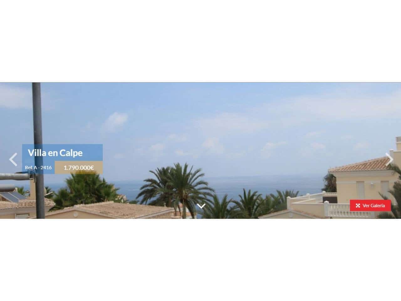 6 camera da letto Villa in vendita in Calpe / Calp con piscina garage - 1.790.000 € (Rif: 4346355)