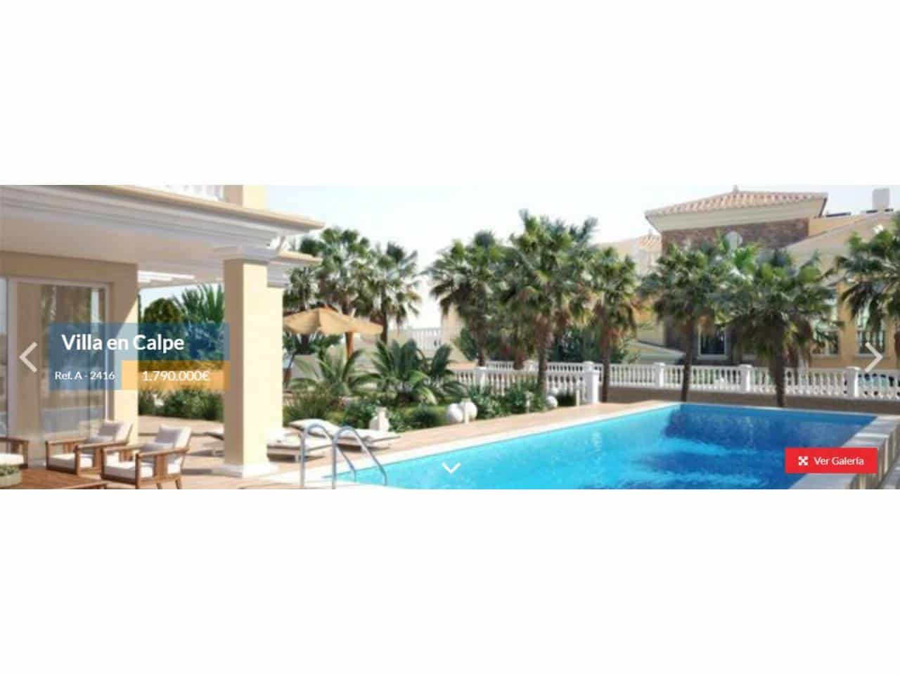 6 camera da letto Villa in vendita in Calpe / Calp con piscina garage - 1.790.000 € (Rif: 4346355)