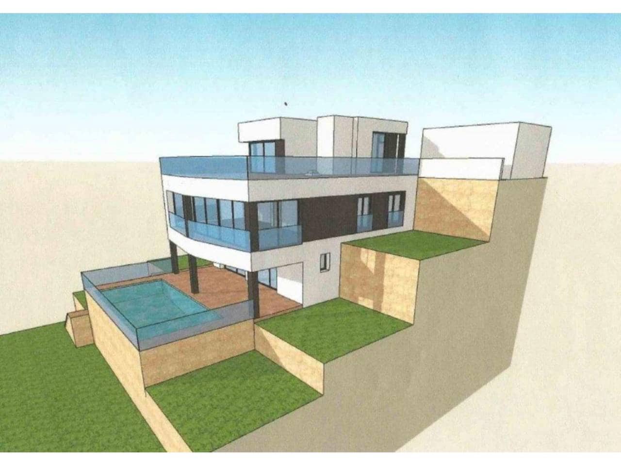 Chalet de 3 habitaciones en Calpe / Calp en venta con piscina garaje - 1.250.000 € (Ref: 5774204)