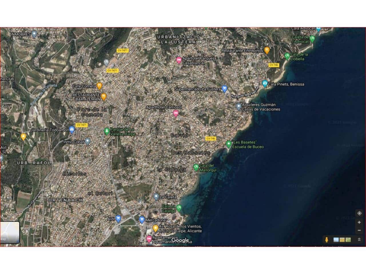 Terrain à Bâtir à vendre à Calpe / Calp - 950 000 € (Ref: 6022918)