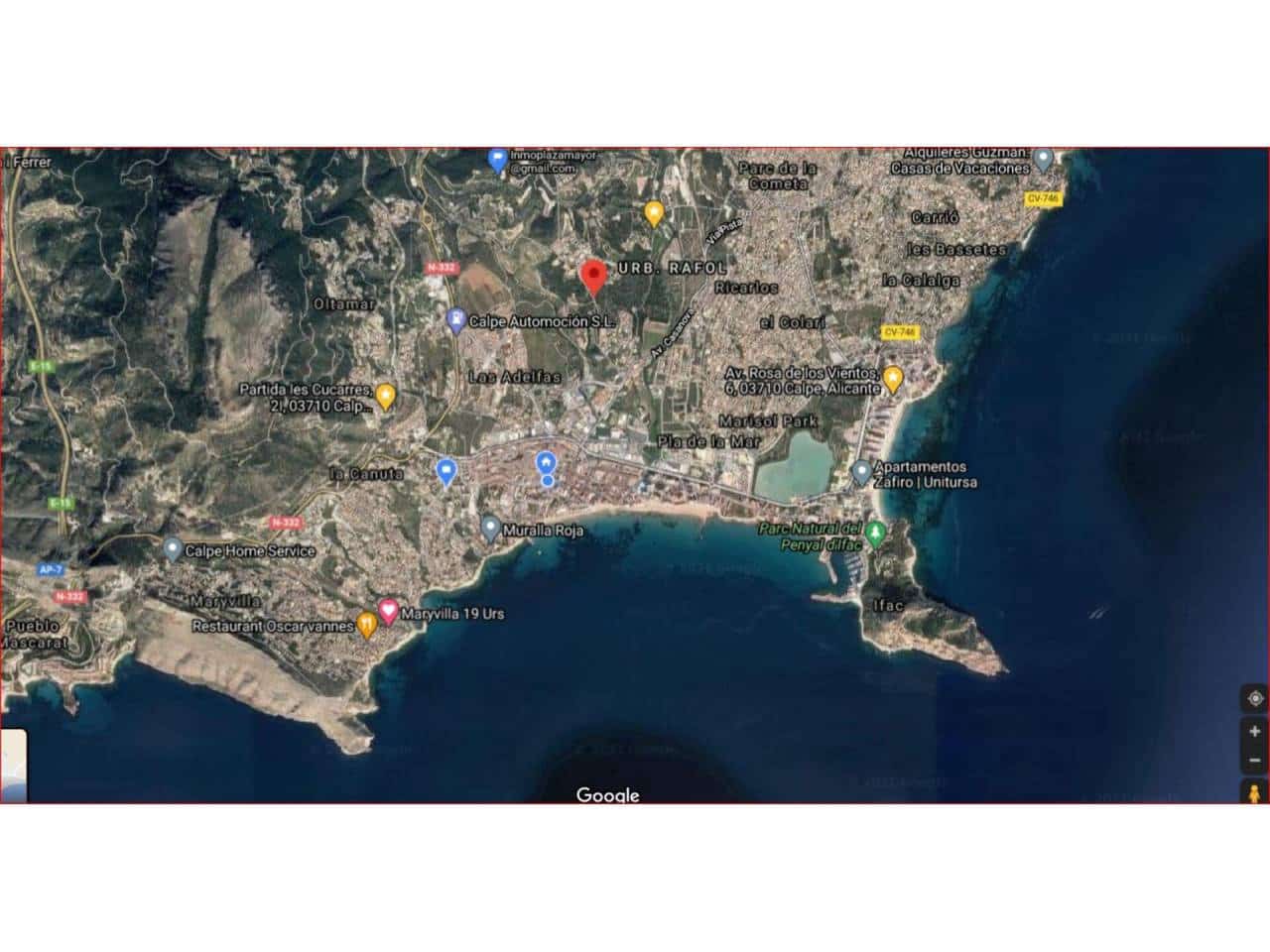 Byggetomt til salgs i Calpe / Calp - € 1 150 000 (Ref: 6024637)