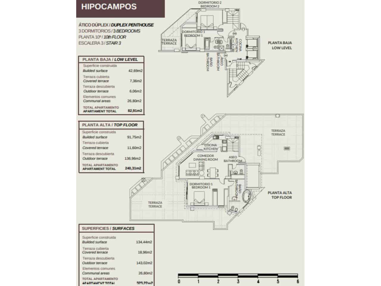 3 soverom Penthouse til salgs i Calpe / Calp med svømmebasseng - € 689 000 (Ref: 7218619)