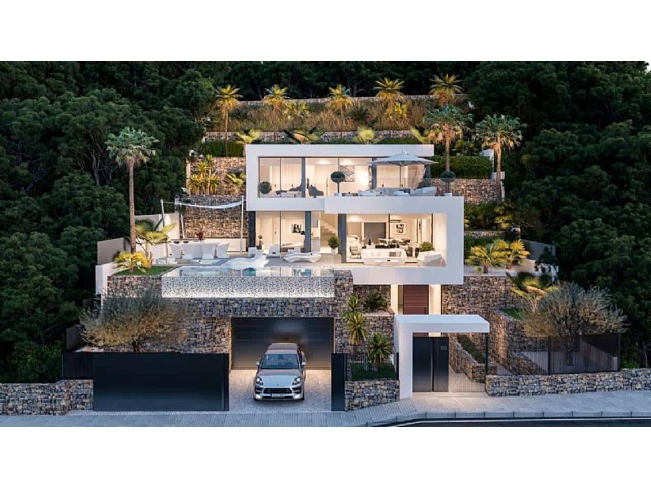 Chalet de 4 habitaciones en Calpe / Calp en venta con piscina garaje - 1.550.000 € (Ref: 8302270)
