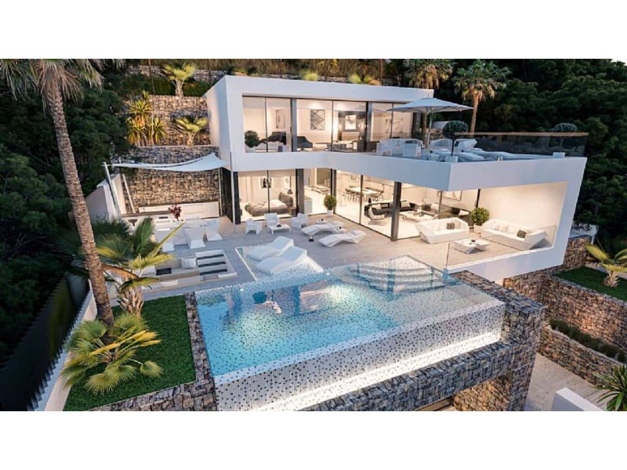 Chalet de 4 habitaciones en Calpe / Calp en venta con piscina garaje - 1.550.000 € (Ref: 8302270)