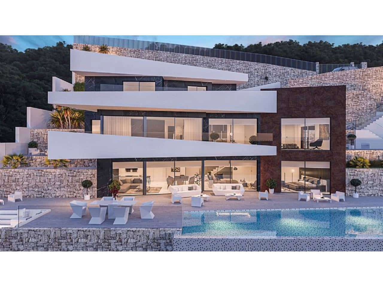 4 soveværelse Villa til salg i Benissa med swimmingpool garage - € 2.200.000 (Ref: 8306081)