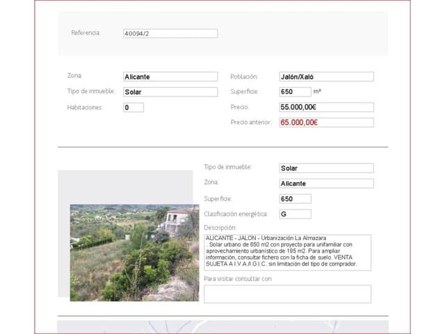 Terrain à Bâtir à vendre à Alicante ville - 65 000 € (Ref: 8306181)