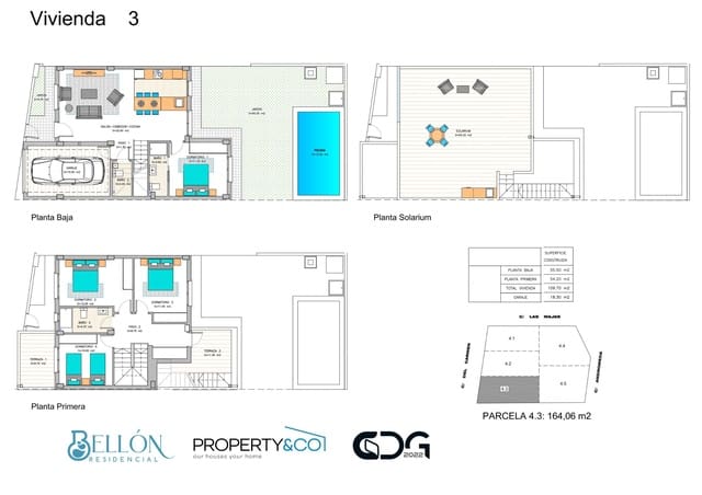4 soverom Hus til salgs i Los Belones, Cartagena med svømmebasseng garasje - € 355 000 (Ref: 8619614)