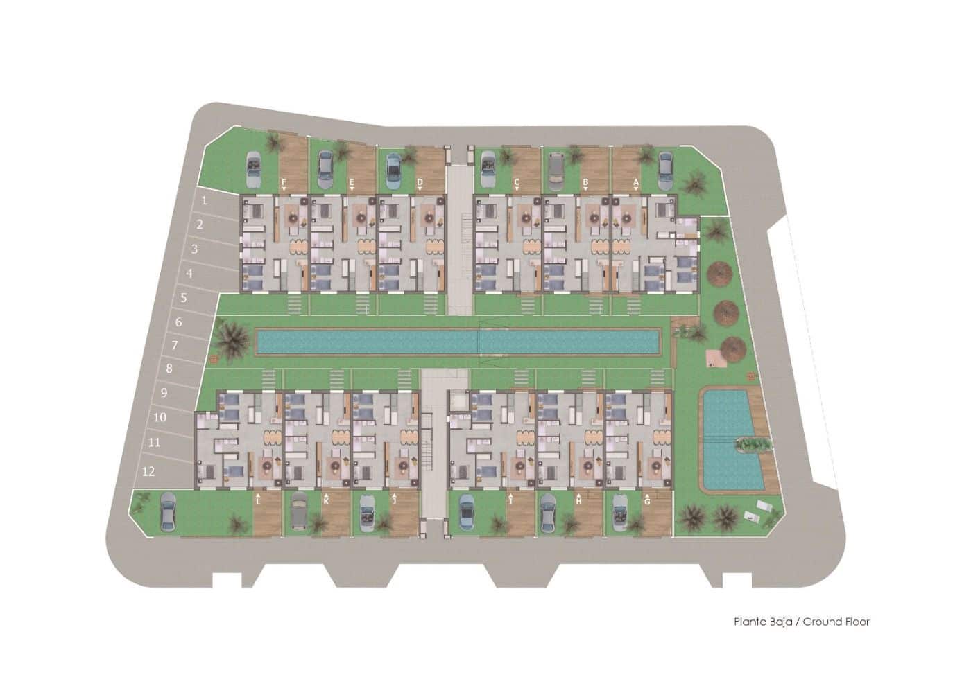 2 Zimmer Bungalow zu verkaufen in Pilar de la Horadada mit Pool Garage - 257.900 € (Ref: 8752023)