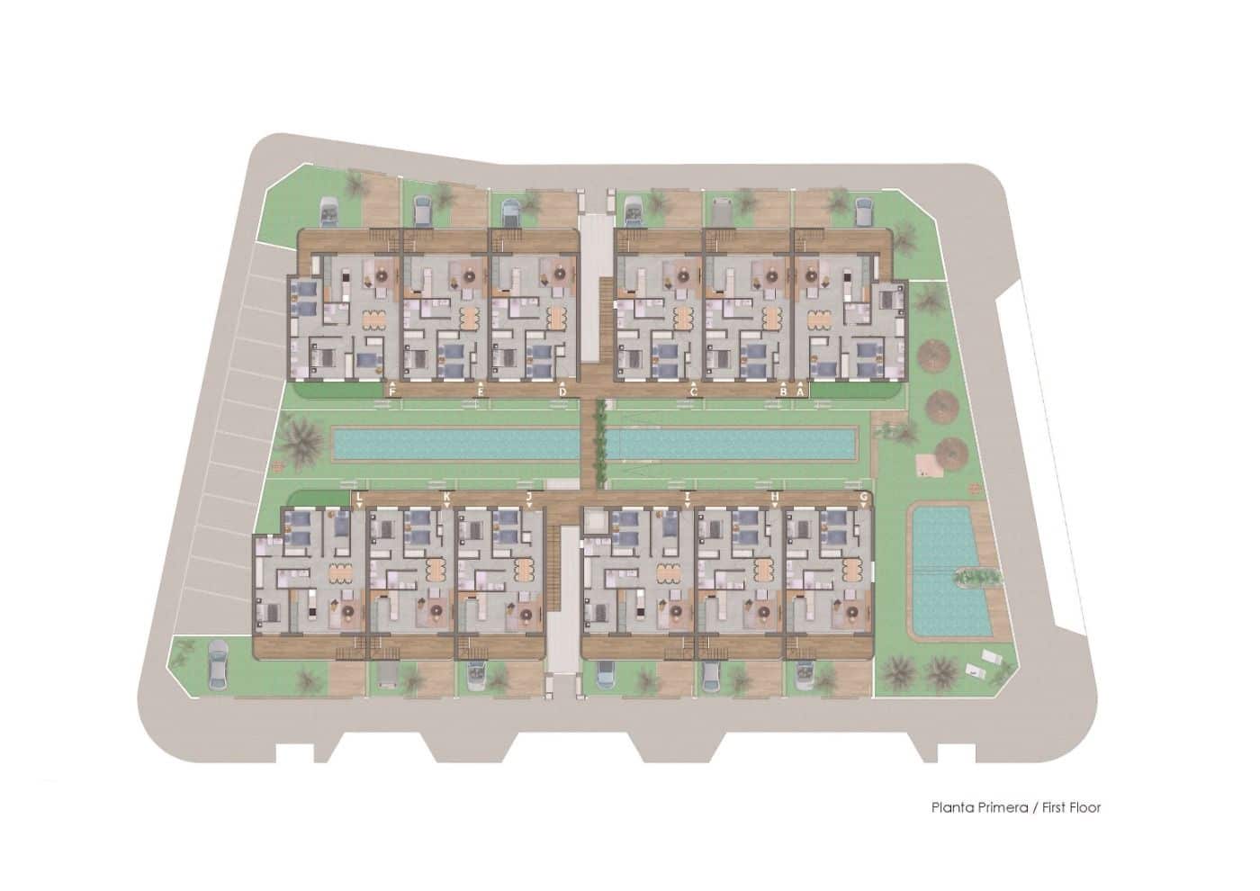 2 Zimmer Bungalow zu verkaufen in Pilar de la Horadada mit Pool Garage - 257.900 € (Ref: 8752023)