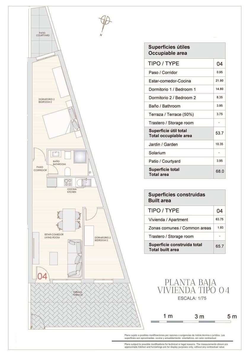2 soveværelse Lejlighed til salg i La Canalosa med swimmingpool - € 119.900 (Ref: 9180768)