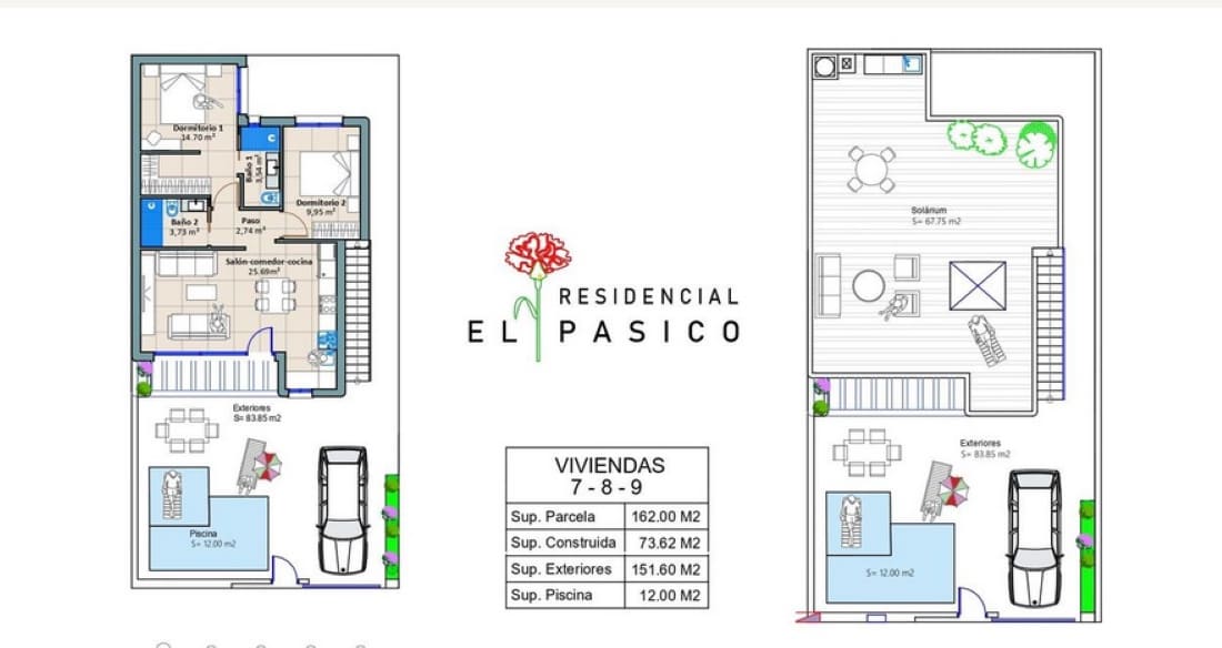 2 bedroom Villa for sale in Torre-Pacheco with pool garage - € 279,900 (Ref: 9190825)