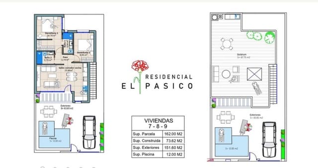 2 chambre Villa/Maison à vendre à Torre-Pacheco avec piscine garage - 279 900 € (Ref: 9190825)