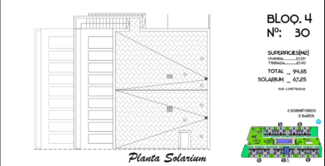 2 makuuhuone Kattohuoneisto myytävänä paikassa Algorfa mukana uima-altaan 
autotalli - 288 000 € (Ref: 9194851)