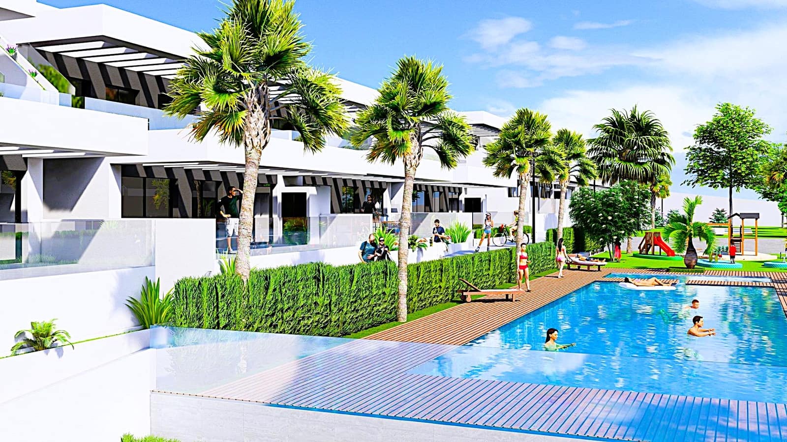 2 makuuhuone Kattohuoneisto myytävänä paikassa Algorfa mukana uima-altaan 
autotalli - 288 000 € (Ref: 9194851)