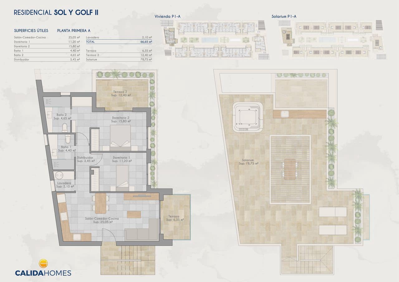 2 makuuhuone Kattohuoneisto myytävänä paikassa Torre-Pacheco mukana uima-altaan 
autotalli - 220 000 € (Ref: 9204075)