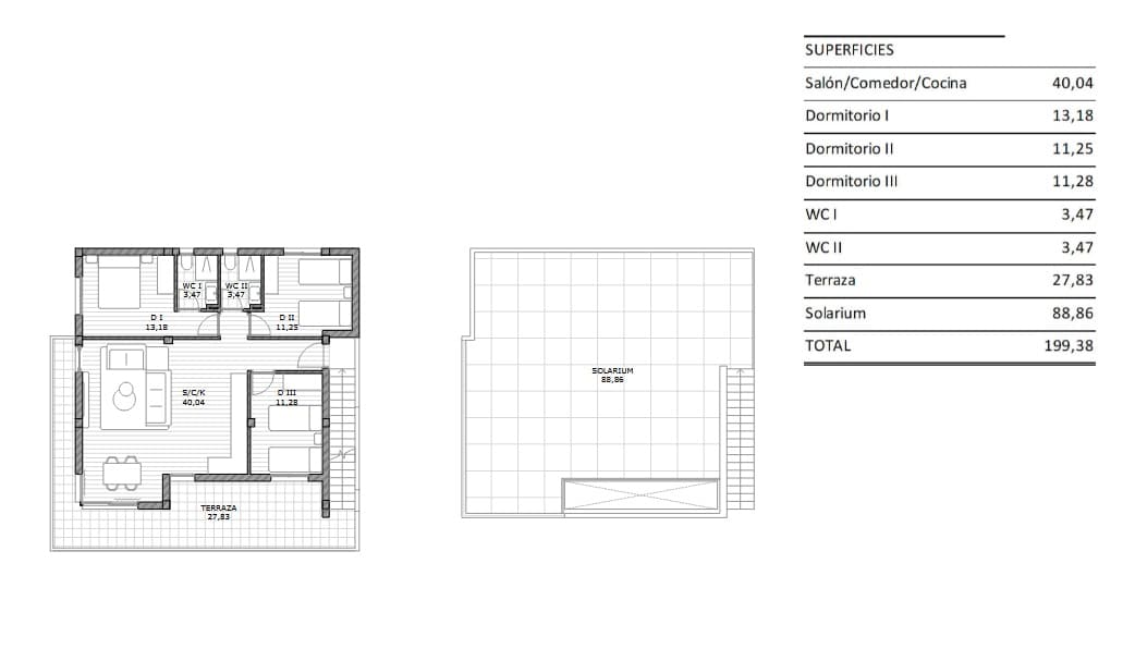 3 sypialnia Penthouse na sprzedaż w San Miguel de Salinas z basenem garażem - 249 900 € (Ref: 9226169)
