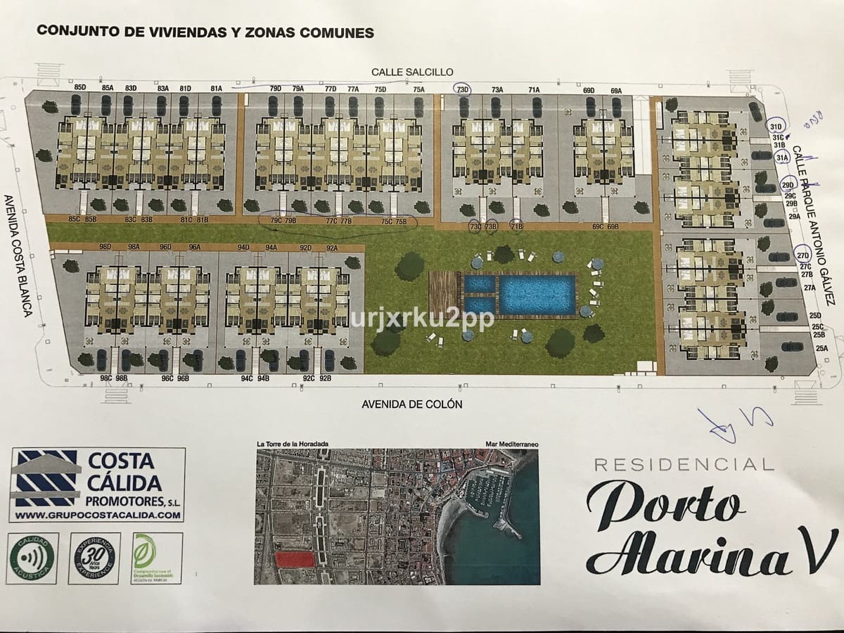 3 bedroom Penthouse for sale in Torre de la Horadada with pool garage - € 399,000 (Ref: 9607034)