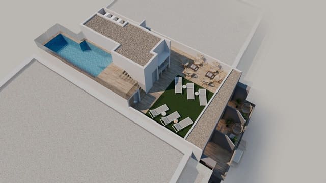 2 soveværelse Penthouse til salg i Playa de los Locos, Torrevieja med swimmingpool - € 290.000 (Ref: 9980117)