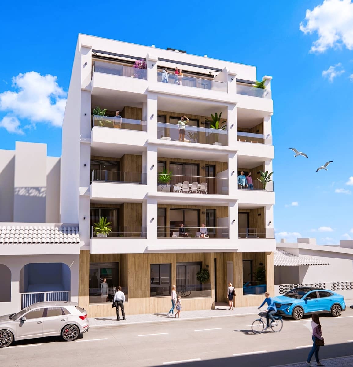 2 soveværelse Lejlighed til salg i Torrevieja med swimmingpool - € 240.000 (Ref: 9980119)