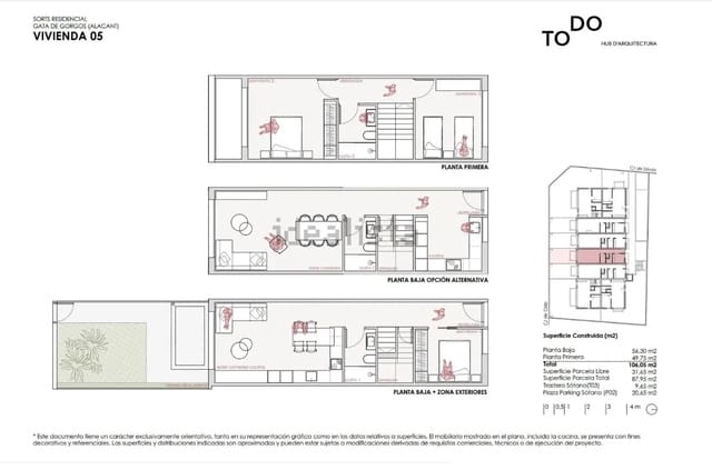 3 bedroom Townhouse for sale in Gata de Gorgos - € 339,000 (Ref: 9332721)