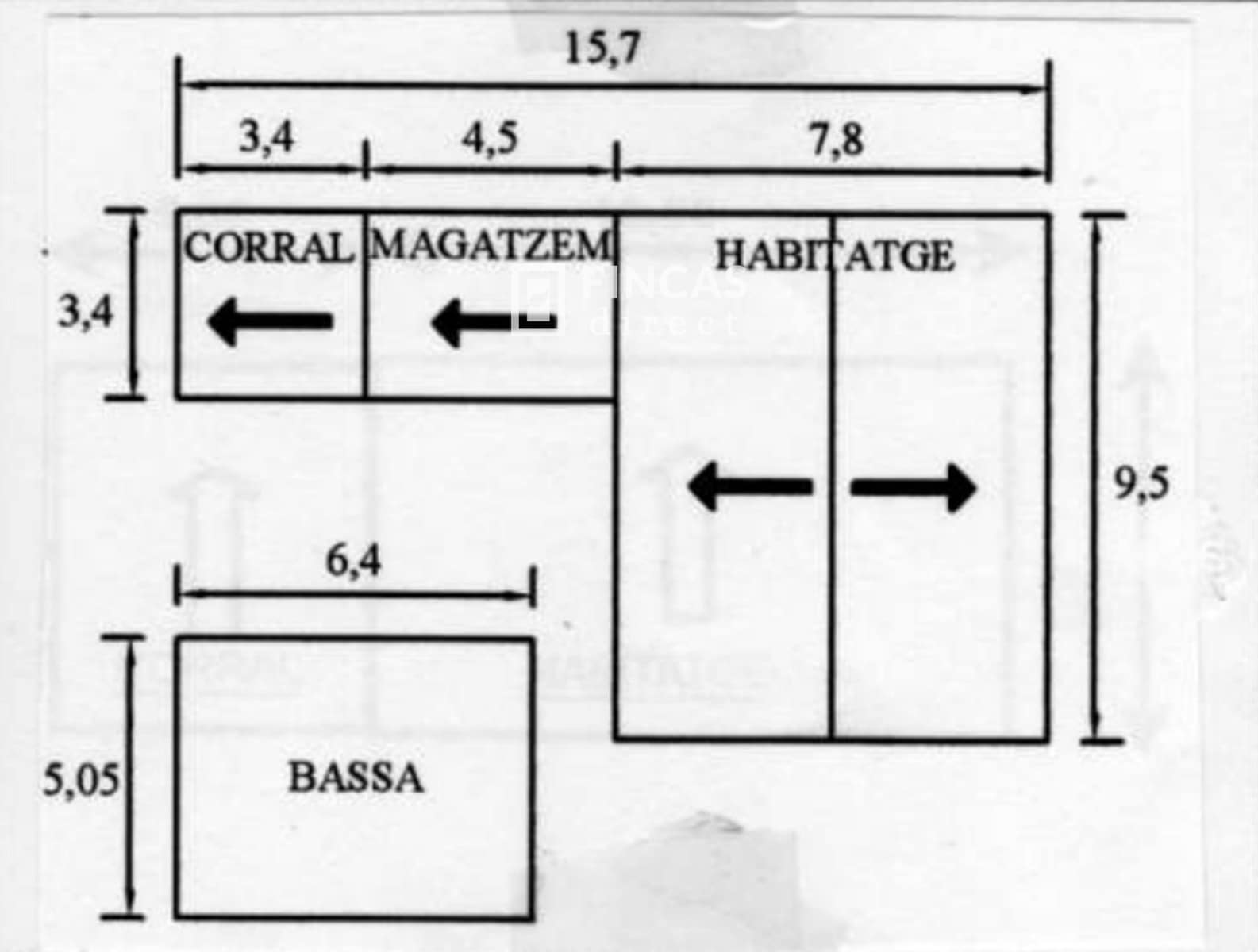 2 soveværelse Finca/Landehus til salg i Benifallet med garage - € 125.000 (Ref: 8426738)