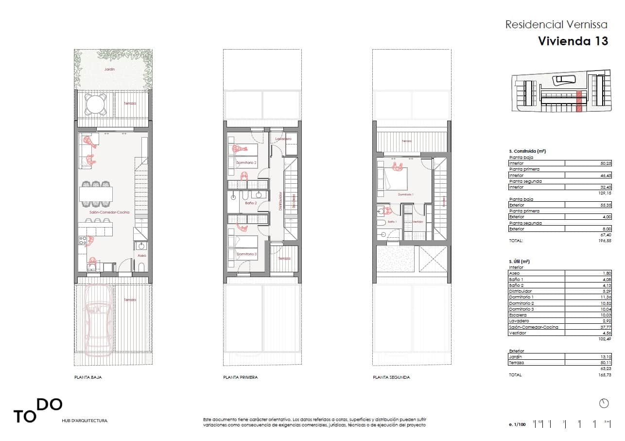 3 sypialnia Dom szeregowy na sprzedaż w Denia z basenem garażem - 395 000 € (Ref: 9784337)