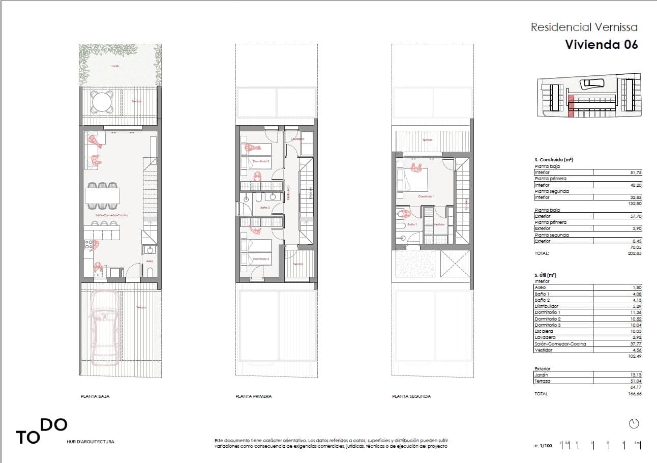 3 sypialnia Dom szeregowy na sprzedaż w Denia z basenem garażem - 395 000 € (Ref: 9784337)