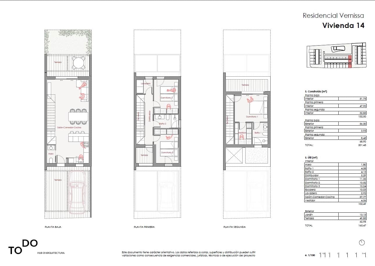 3 sypialnia Dom szeregowy na sprzedaż w Denia z basenem garażem - 395 000 € (Ref: 9784337)