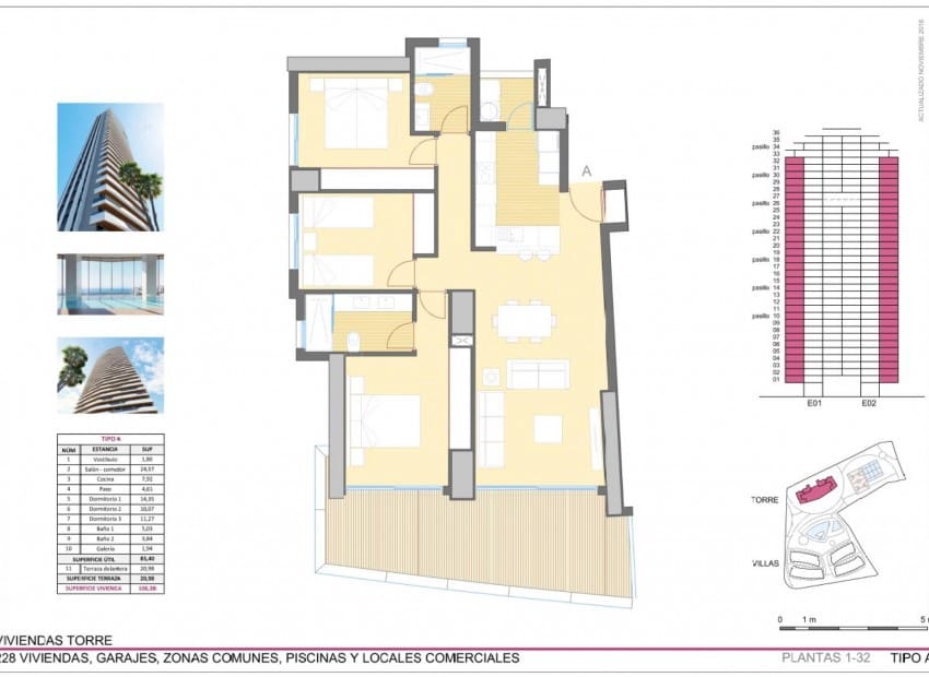 2 bedroom Apartment for sale in Benidorm with pool - € 690,000 (Ref: 1994673)