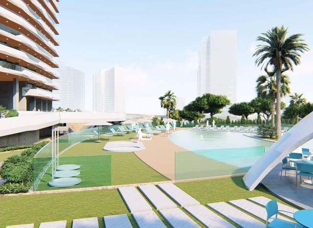 2 Zimmer Apartment zu verkaufen in Benidorm mit Pool - 690.000 € (Ref: 1994673)