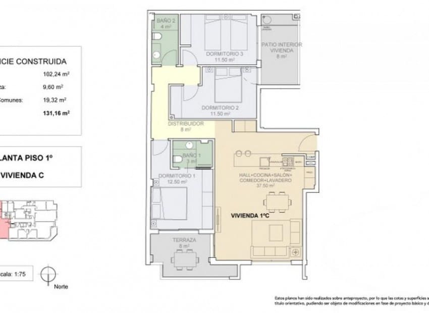 3 soveværelse Lejlighed til salg i Guardamar del Segura med swimmingpool - € 289.000 (Ref: 2001844)