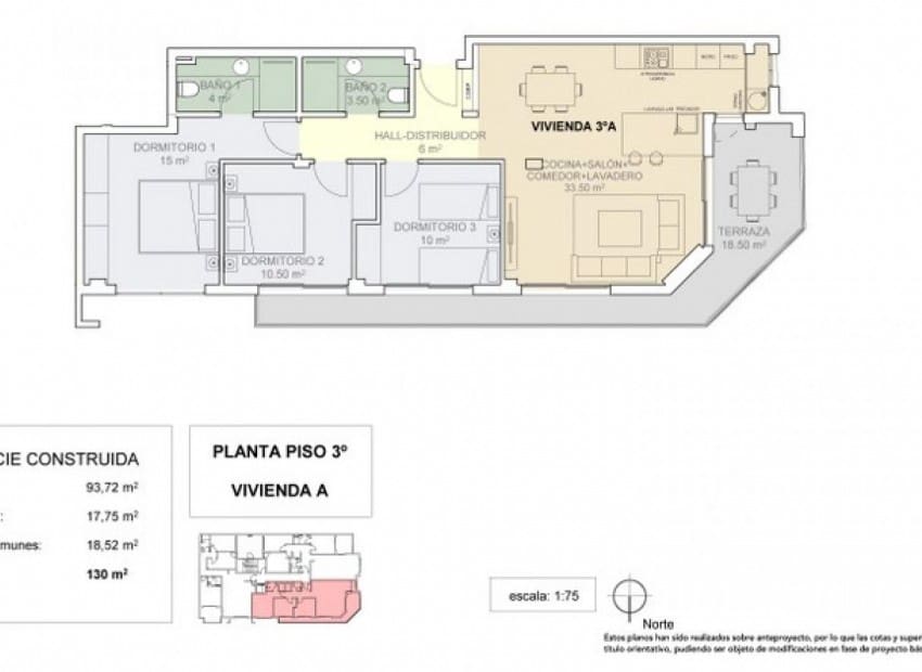 3 soveværelse Lejlighed til salg i Guardamar del Segura med swimmingpool - € 289.000 (Ref: 2001844)