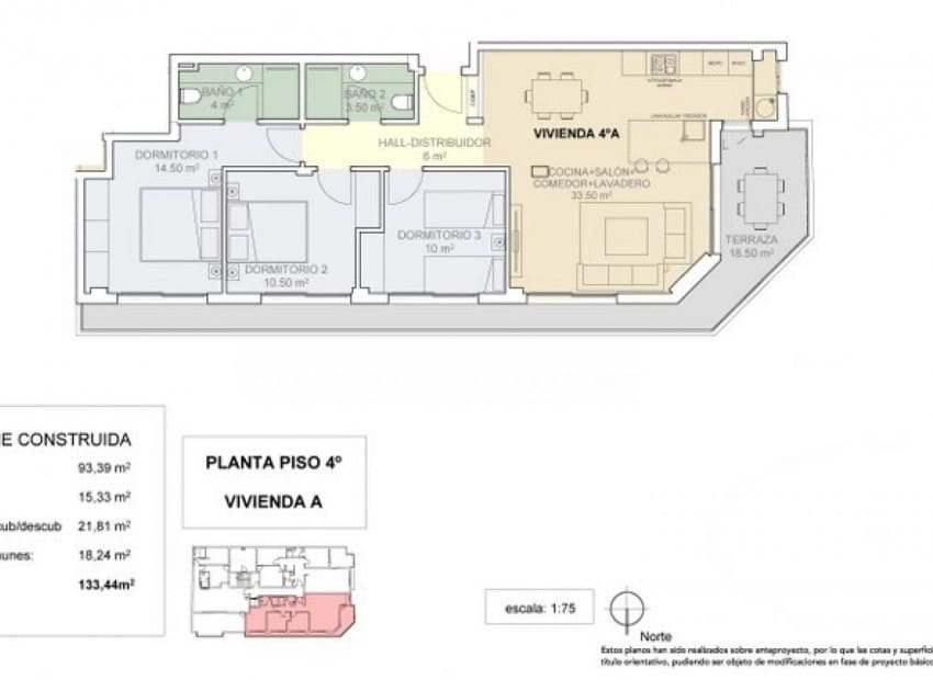 3 soveværelse Lejlighed til salg i Guardamar del Segura med swimmingpool - € 289.000 (Ref: 2001844)