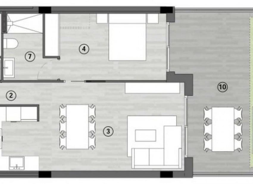 Apartamento de 2 habitaciones en Gran Alacant en venta con piscina garaje - 405.000 € (Ref: 2700731)